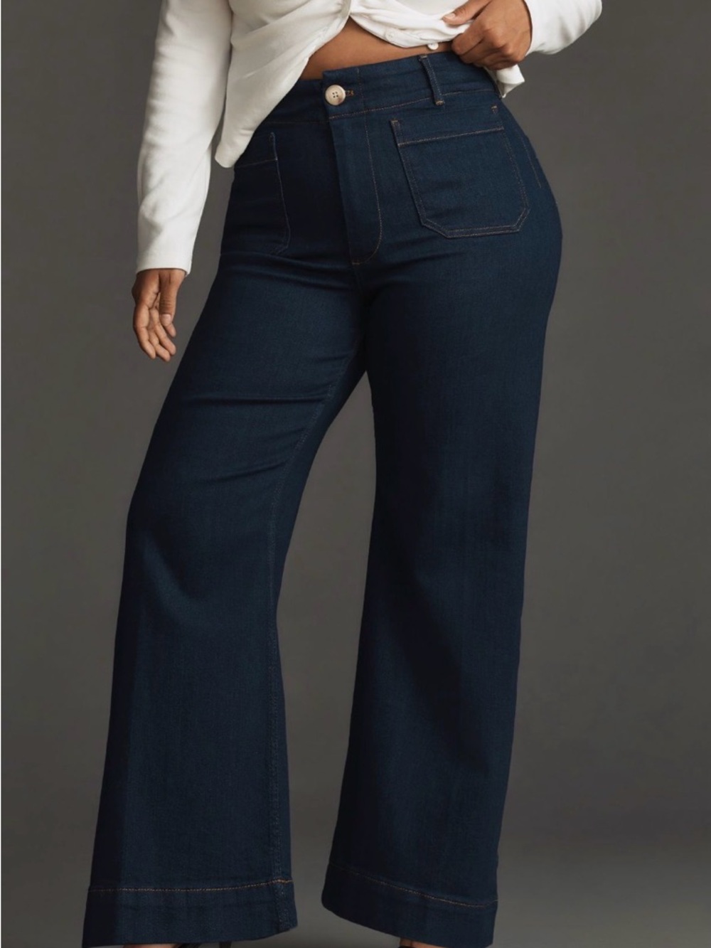 The Colette Full-Length Wide-Leg Jeans by Maeve - Picture 10 of 11